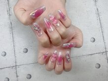 ネイル ビューティーマジック 葛西本店/オーロラxチークネイル