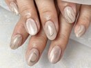 マグネット×ミラーネイル