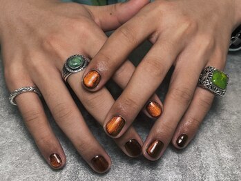 オムネイル 渋谷(HOMME NAIL)/マグネットネイル ¥6.600