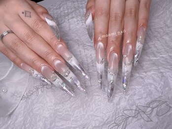 水光マグネット　フレンチネイル