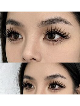 ラッキーニューヨーク(Lucky NewYork)の写真/LEDとフラットラッシュで理想のボリューム目元へ！スピード施術とモチ重視の仕上がりを体験♪