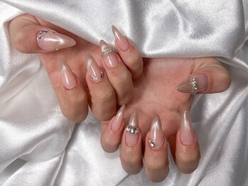 シンシアネイルドットシー 大曽根(Sincia Nail.c)の写真/【爪のお悩み解決★】細部にこだわる長さ出しですらっと美しい指先へ。自爪にコンプレックスがある方も◎
