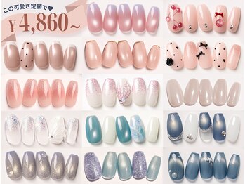 ネイルサロン ファストネイル サクラス戸塚店(FASTNAIL)の写真/★オフ無料★ 定額コースが【￥4860~】シンプル/オフィス/ニュアンス/ワンホンなどトレンドデザイン更新中♪