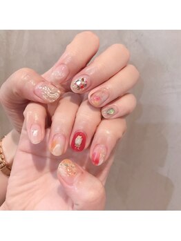 アティックネイルアトリエ(attic nail atelier)/アシメネイル★