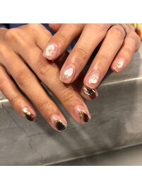 個性派クリアネイル☆