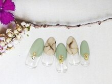 ネイルライフ(NailLife)/大理石柄ネイル