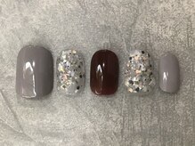 カラネイル 南森町店(calla nail)/キラキラ×ぷっくりアート