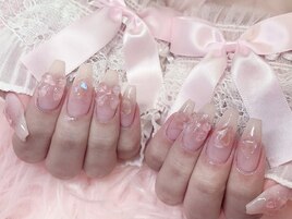 【Akari】チークきゅるんネイル