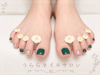 うららの写真/サンダルでも楽しい！マグネット・果物柄・マリンで指先から夏気分♪フットネイルで彩ろう◎