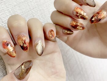 モルフォネイル(Morpho nail)/#ニュアンスネイル #マーブル