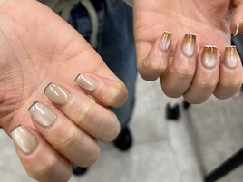 グラデーションスキニーフレンチ