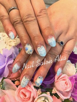 アリア POINT店(Alia)/春のブルーレースアート