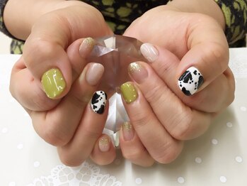 プルミエ ネイル(Premier Nail)/アニマル柄~牛さん~