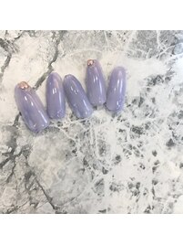 くすみブルーネイル