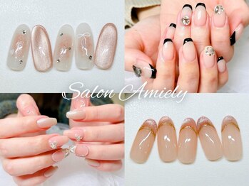サロン アミリー(Salon Amiely)の写真/【初回付替えオフ無料】シンプル~トレンドデザインまで豊富な定額メニューをご用意＊*[高岳駅4分/20時まで]