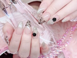 【Akari】ヒョウ柄ネイル