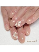 モコネイル(moco nail)/☆ワンカラー2本アート☆