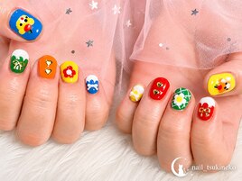 ★カラフルくまちゃんネイル★