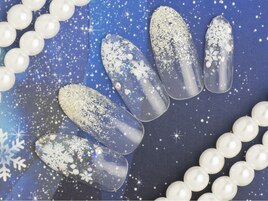 雪の結晶ネイル／6500円