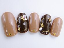 ネイルサロン ドレリッチ 大宮店(drerich)/【6990】ブラウンネイル