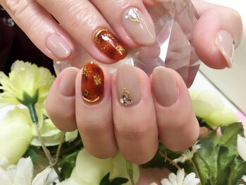 プルミエ ネイル(Premier Nail)/べっ甲ネイル☆秋ネイル