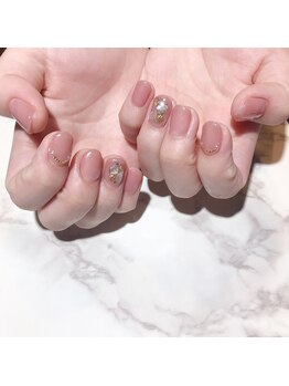 アティックネイルアトリエ(attic nail atelier)/シェルビジューネイル★