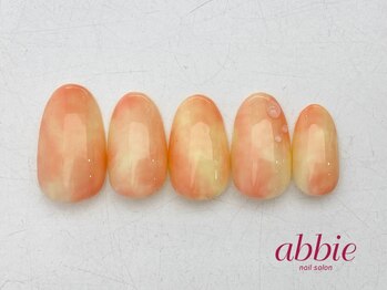 ネイルサロン アビー グランデュオ蒲田店(abbie)/桃ネイル¥11,990
