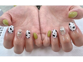 ディーネイル 天王寺(D-nail)/【藤本】ダルメシアン★☆