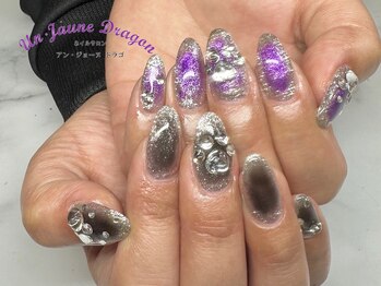 アン ジョーヌドラゴ/【自爪ネイル】アシメネイル