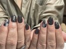 フラッシュネイル：大理石ネイル