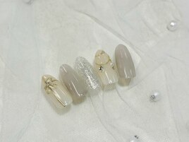 クリスマスネイル　シンプル