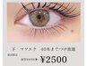 【初回】最高級フラットエクステ使用 下まつげ両面40本まで 《今だけ¥2,500》