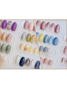 ショートネイルデザインが豊富