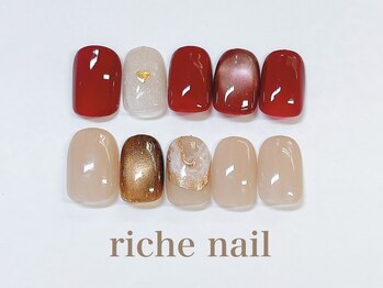 リッシュネイル 新百合ヶ丘店(riche nail)/シンプルアートコース