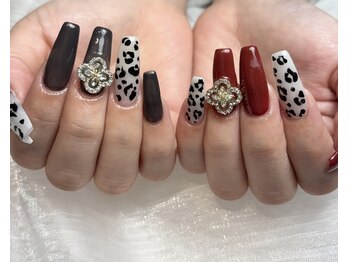 レアレアショップ(le'a le'a _s.)/ヒョウ柄大人ネイル