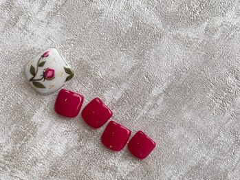 スリー(THREE)/Sep.2021/Foot nail design