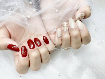 モルフォネイル(Morpho nail)/#クリスマスネイル