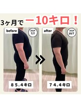 ガランテリー 御殿場店/たった90日でマイナス8キロ