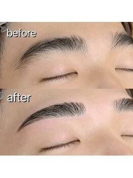 ビューステージ アイブロウサロン 徳島/メンズ アーチ眉