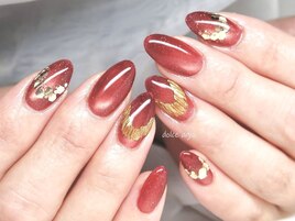 【トータルコース】赤×ゴールド