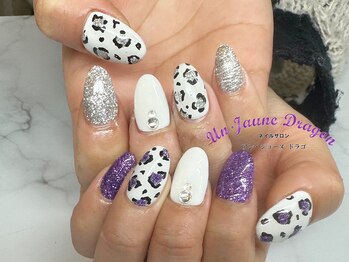 アン ジョーヌドラゴ/【自爪ネイル】レオパードネイル