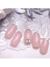 ピオニーネイル(peony nail)/上品ラメ＆ホロフレンチ