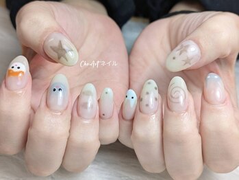 チョウ アート ネイル(Cho Art)の写真/【アート10本やり放題持ち込み◎￥7980~】ショートネイルさんでも個性派ネイルが可能◎理想の指先を実現♪