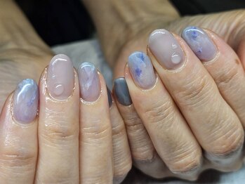 プロモート 岡山城下店(Promote)/雨粒ニュアンスデザイン