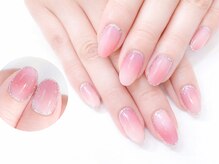 ネイルコレクション ベビーピンク(Baby Pink)の雰囲気（オフィスや日常使いにOKな上品シンプル定額￥4990～は50種以上有）