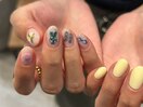 手書きネイル/夏ネイル