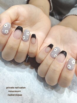 プライベート ネイルサロン マーマ(murmur)/フラワーとフレンチデザイン
