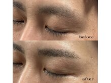 眉毛男子 新宿店/眉毛 　before / after