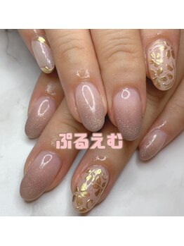 ぷるえむ/お花ミラー&オパールデザイン