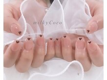 ミルキーココ(milky Coco)/ミニチュア手書きハートネイル